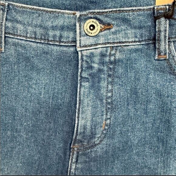 Kuhl Kontour Boyfriend Denim Straight Leg Cropped Jeans Vintage Blue Size 12 - Picture 3 of 13